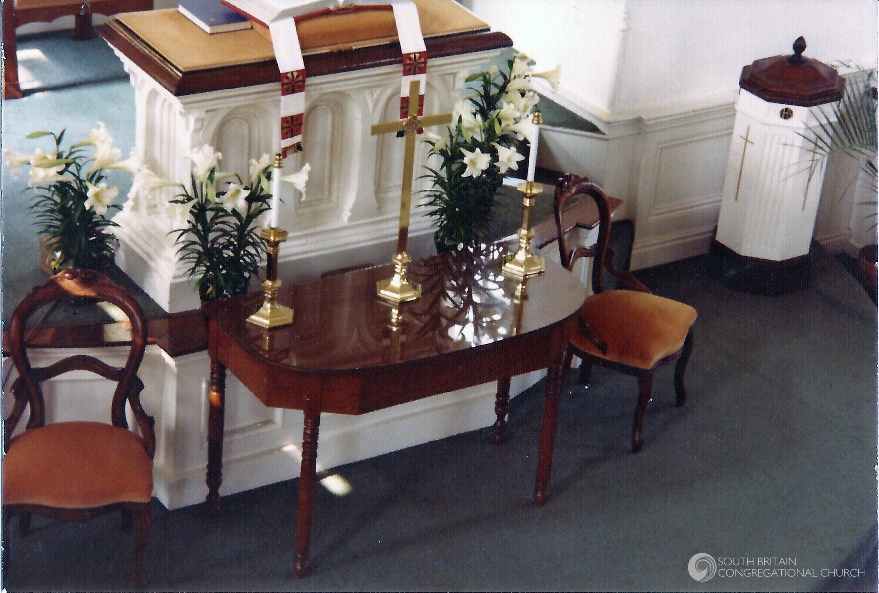 Church Sanctuary at Easter